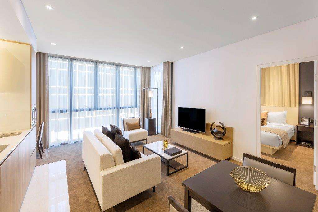 Skye Suites Sydney Rom bilde A living room at the hotel
